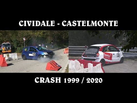 HILLCLIMB SALITA CIVIDALE - CASTELMONTE CRASH CHICANE 1999/2020