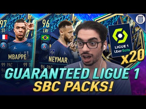 IS IT WORTH IT?!🤔 x20 GUARANTEED LIGUE 1 TOTS UPGRADE SBC PACKS! LIGUE 1  FIFA 22 ULTIMATE TEAM