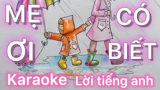 KARAOKE - MẸ ƠI CÓ BIẾT I lời Tiếng Anh I Âm nhạc lớp 2 I Nhạc thiếu nhi hayI Nhim and Dola TV