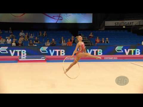 Adisa BJELIC (BIH) 2015 Rhythmic Worlds Stuttgart - Qualifications Hoop