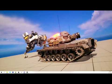 Red Sun Combat Tank vs Mech Boss