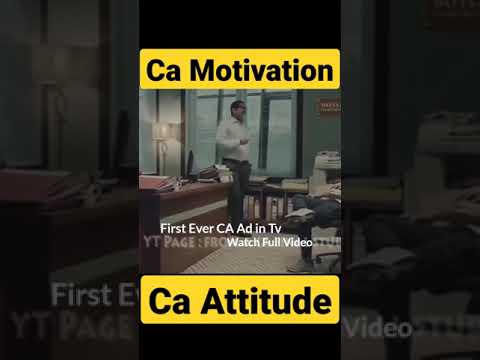Power of CA 🔥🔥🔥CA Attitude WhatsApp status | motivation video |First Ad of CA #Chirag_Anand