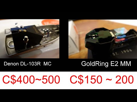 Is MC phono cartridge better than MM? DENON DL-103R VS GOLDRING E2 test