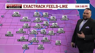 FIRST ALERT DAY: Sunday through Tuesday for bitter cold and dangerous wind chills. Here&#39;s the lat...