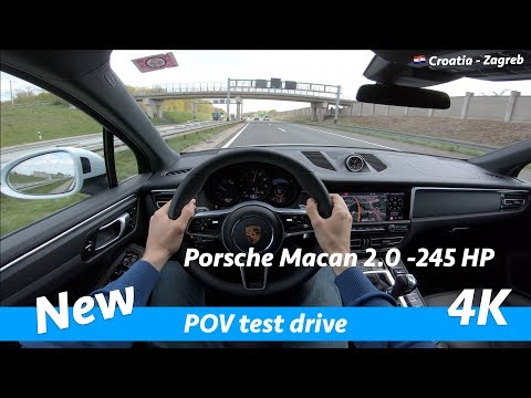 Porsche Macan 2019 - POV test drive in 4K | 2.0 - 245 HP