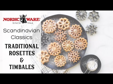How to Make Rosettes & Timbales |Scandinavian Classics| Nordic Ware