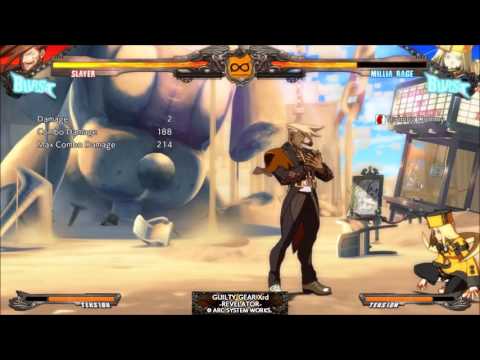 GGXrd Revelator- Slayer 6K Corner Routes vs. Females (Normal Hit/No Meter)