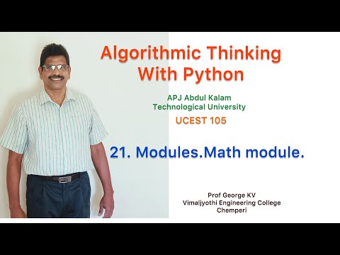 21math Module Algorithmic Thinking With Python Ucest 105programming In Python Cst 362python