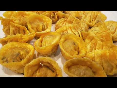 Chinese Deep-Fried Wontons (Vegetarian Fried Wonton)黄金袋 素云吞