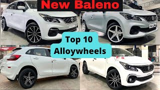 New Baleno || Top 10 Alloy wheels for Baleno || Alloy Wheels for New Baleno || Baleno 2022