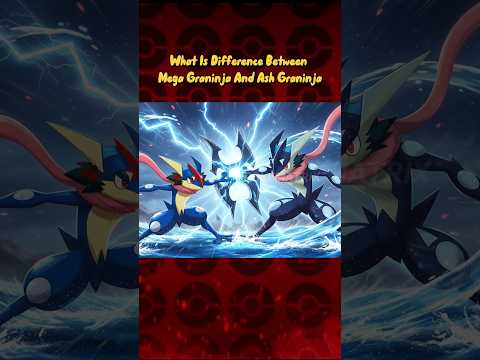 Ash Greninja Vs Mega Greninja #pokemonshorts #pokemon #greninja