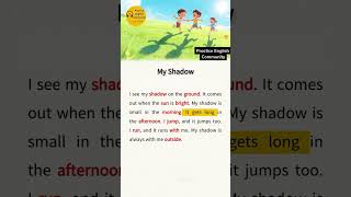 English Listening Practice – My Shadow | Short English Story with Subtitles