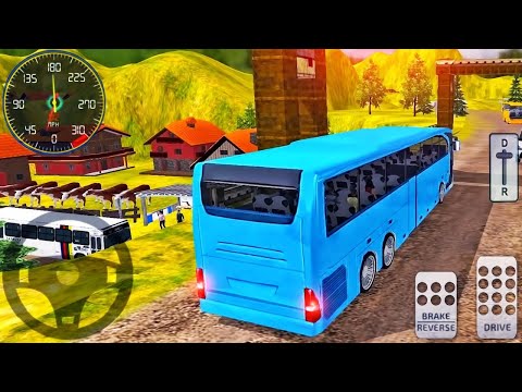Real Bus Driving Simulator 3D - Offroad Coach Bus Uphill Drive 2024 - Android GamePlay