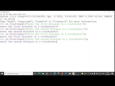 3 Distance Between Two Points And Simple Unit Conversion With Python Programming