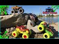 GRAVE DIGGER TURNS INTO A ZOMBIE!! | MONSTER JAM ZOMBIE vs HUNTER MONSTER TRUCK TOYS
