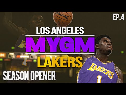 NBA 2K15 My GM Mode Ep.4 - Los Angeles Lakers | Mudiay WREAKS In Opener | PS4