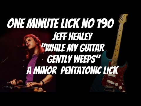 One Minute Lick No. 190 Jeff Healey A  Minor Pentatonic Lick