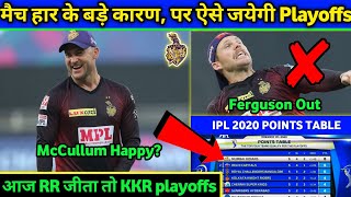 IPL 2020: KKR supporting RR for Playoffs। KKR Big blow on Point Table। 3 News & Playoffs prediction