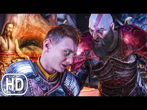 God Of War Ragnarok - Atreus Attacks Kratos And Escape To Asgard Scene