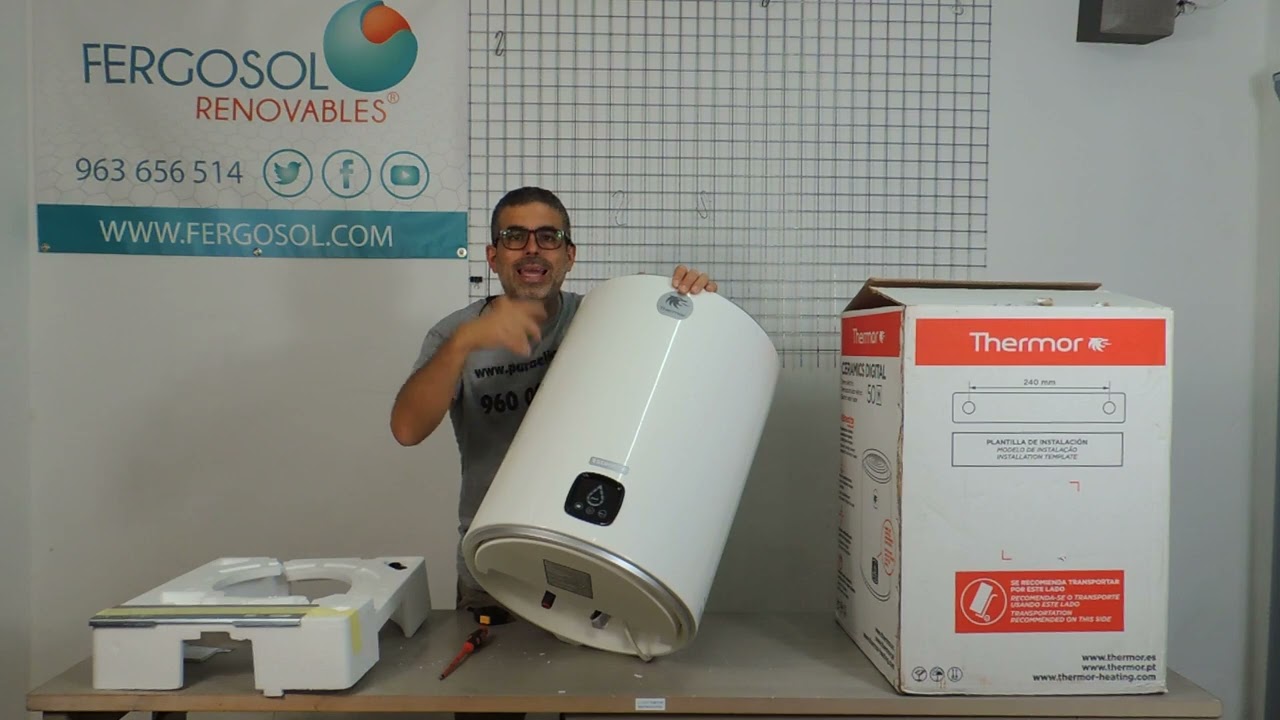 Watch Termo eléctrico muy eficiente Thermor Ceramic Digital. Clasificación energética B Now Termo eléctrico muy eficiente Thermor Ceramic Digital. Clasificación energética B