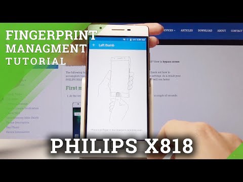 How to Add Fingerprint in PHILIPS X818 - Set Up Screen Lock