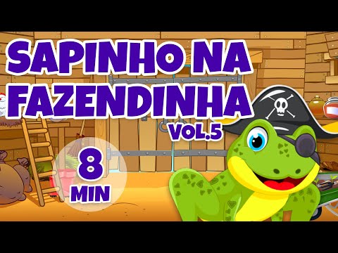 Sapinho na Fazendinha Vol. 5 - Giramille 8 min | Desenho Animado Musical