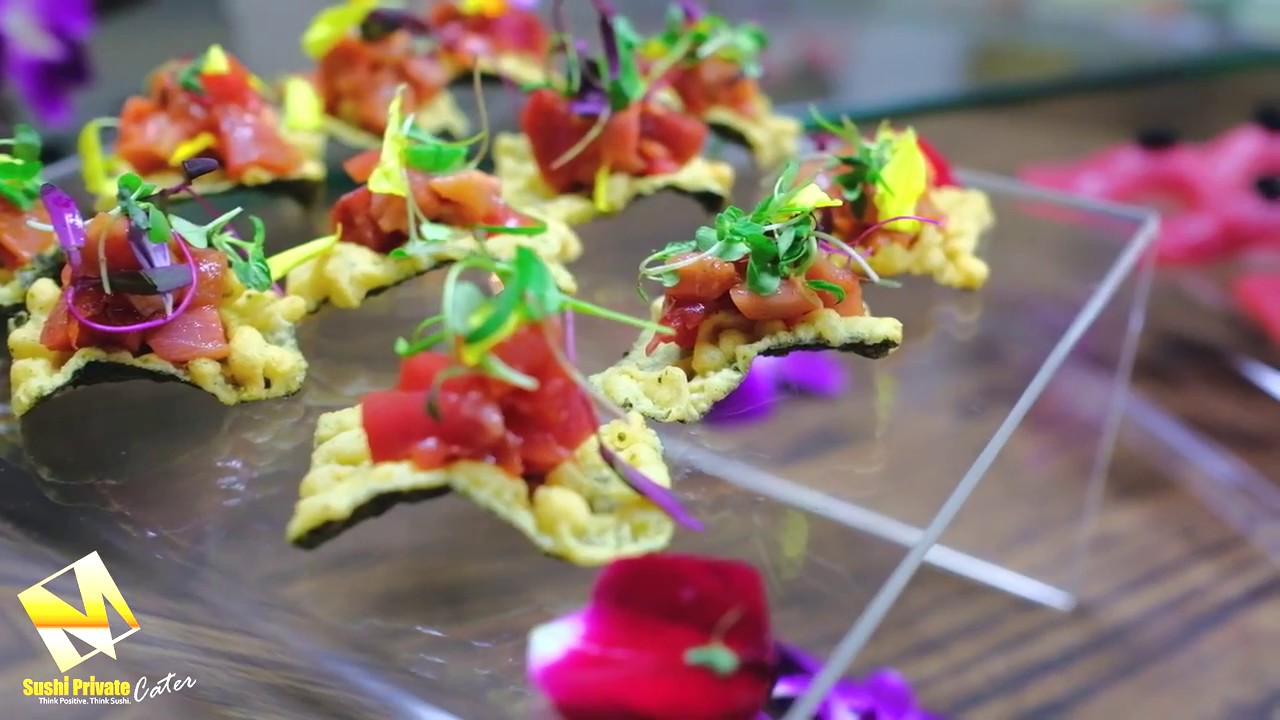 Promotional video thumbnail 1 for Sushi Private Catering