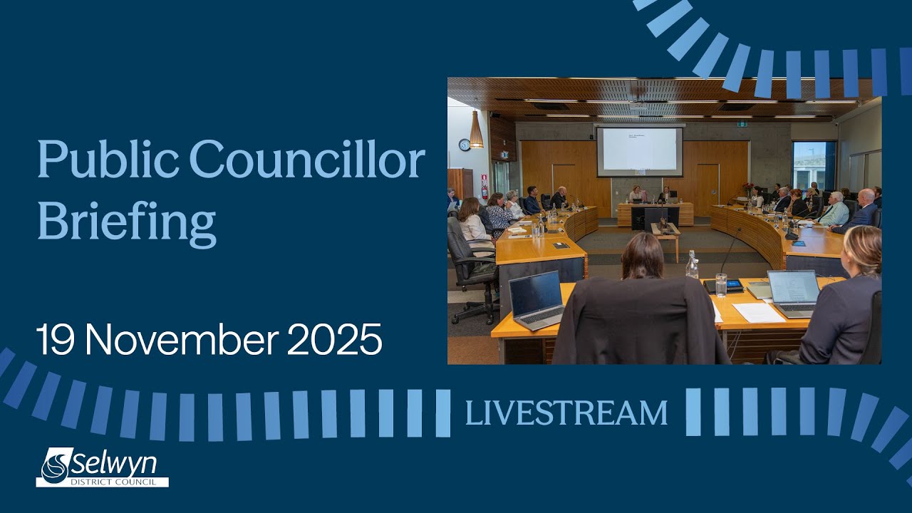 Public Councillor Briefing - 19 November 2025