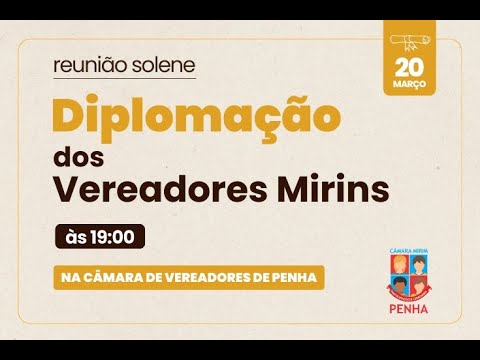 Reunião Solene de Diplomação dos Vereadores Mirins