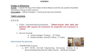 07 28 2026 Eddy County Commission Meeting Part 1