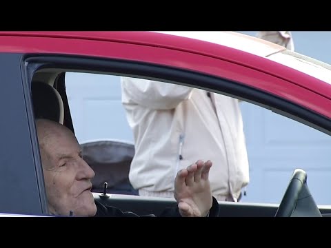 First responders help local man celebrate 95th birthday