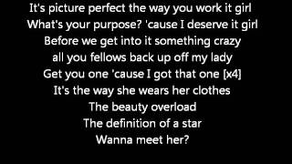 Chris Brown FT Wil.i.am - Picture perfect  (Lyrics on screen) karaoke Exclusive