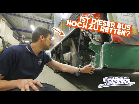 Autohaus Straus -  Kann man diesen Bus reparieren? Setra 415 | Heckschaden richten