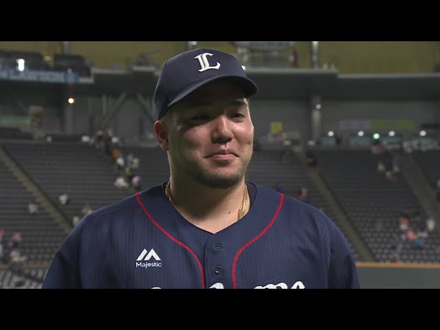 ライオンズ・山川選手ヒーローインタビュー 9/4 F-L