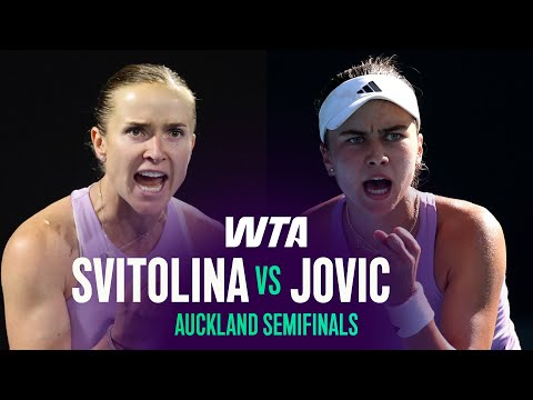 Elina Svitolina vs. Iva Jovic-Match | 2026 Auckland Semifinals | WTA Match Highlights