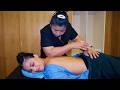 ASMR Intense Thai Back Neck Shoulder Massage In Pattaya Deep Strong Pressure
