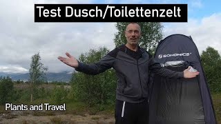 Test Duschzelt oder Toilettenzelt von Songmics, unsere Erfahrung damit