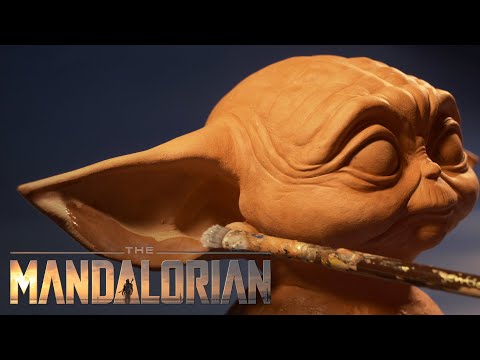 Baby Yoda, Sculpture Painting (4K), the Mandalorian