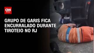 Vídeo: Grupo de garis fica encurralado durante tiroteio no Rio de Janeiro | CNN NOVO DIA