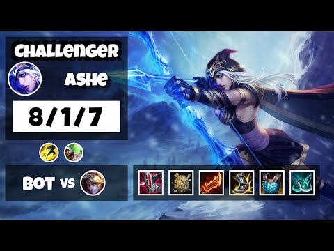 Ashe Gameplay Challenger Replay S11 - 11.17 Bot Lane (8/1/7) - NA