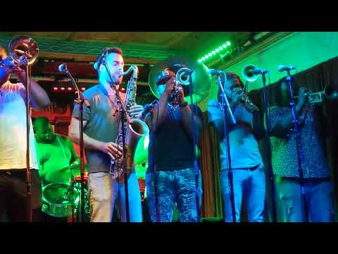 TBC Brass Band just tearin' it up at The Maple Leaf, New Orleans, July 2022