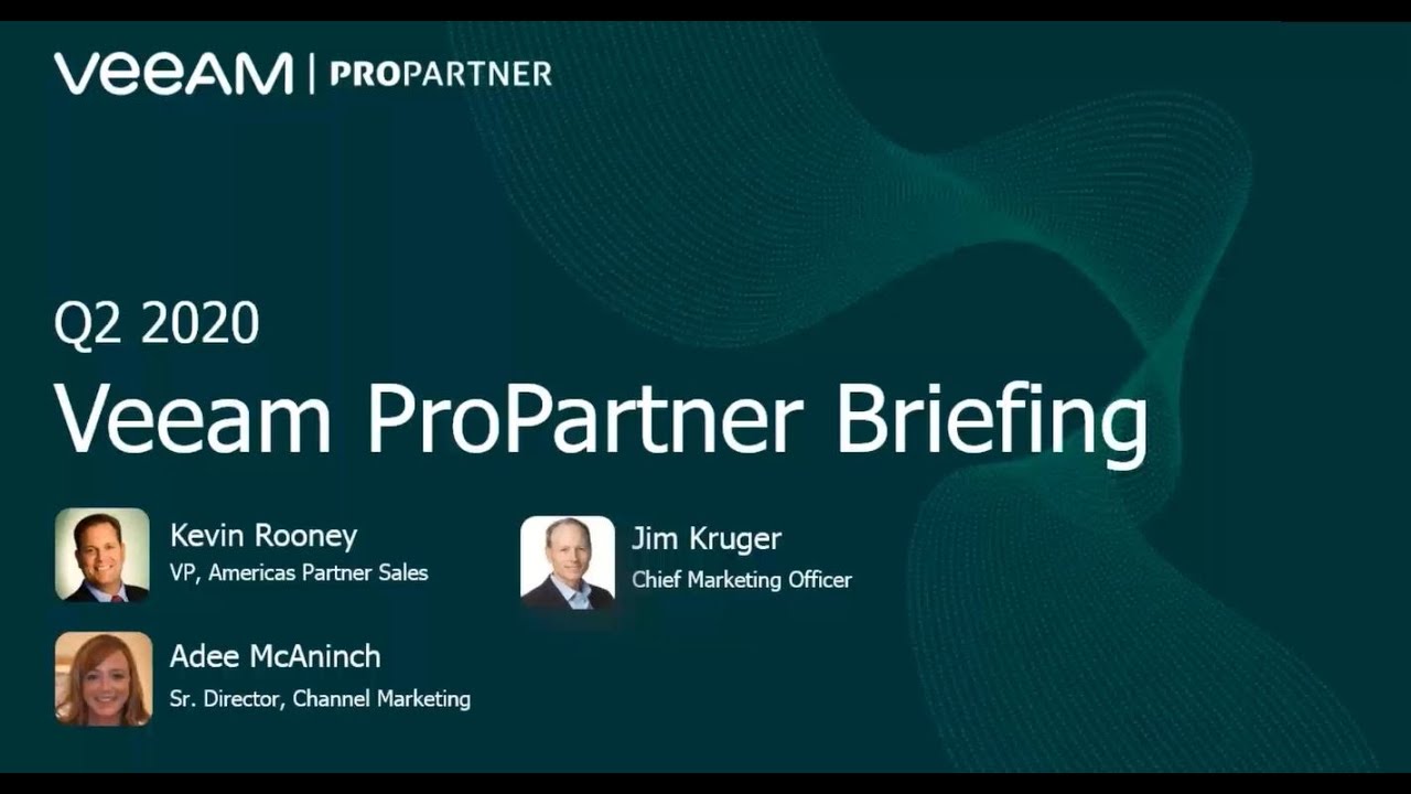 Veeam’s ProPartner Briefing video