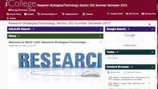 Intro to iCollege-GPC