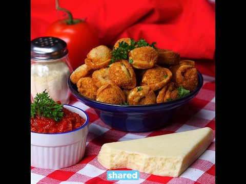 Fried Tortellini with Spicy Tomato Dip