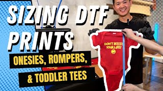 How To Size DTF Artwork on Infant Onesies & Toddler Tees by Rabbit Skins DTF Heat Transfer Printing