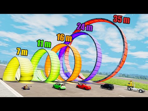 Which Ramp Loop Gives Longest Jump? - Beamng drive