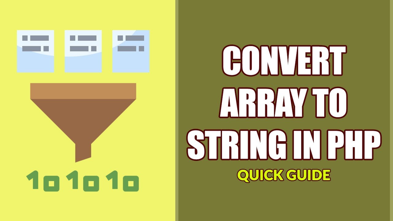 5 Ways To Convert Array To String In PHP