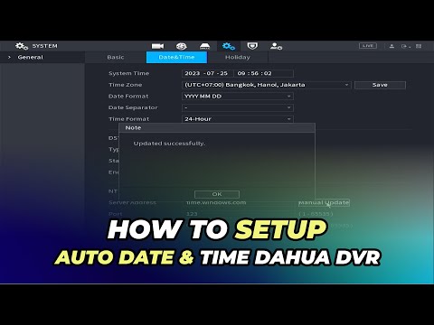 How to Automatically Set Date & Time on Dahua DVR