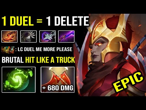 BRUTAL +680 Duel Damage Nonstop Hunting Duel with Super Trashtalk LEVEL 30 Legion Commander Dota 2