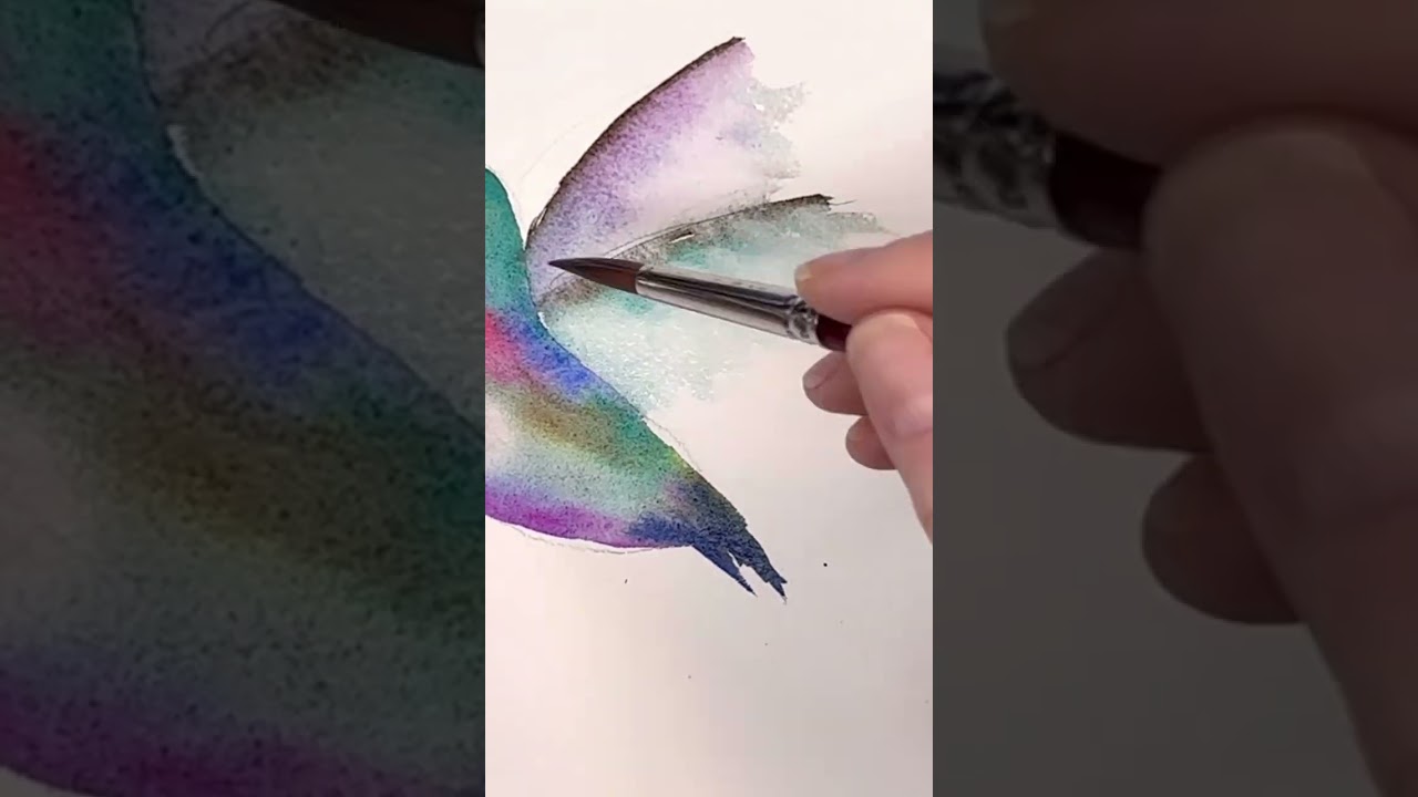 How to paint a Hummingbird in 5 Minutes!